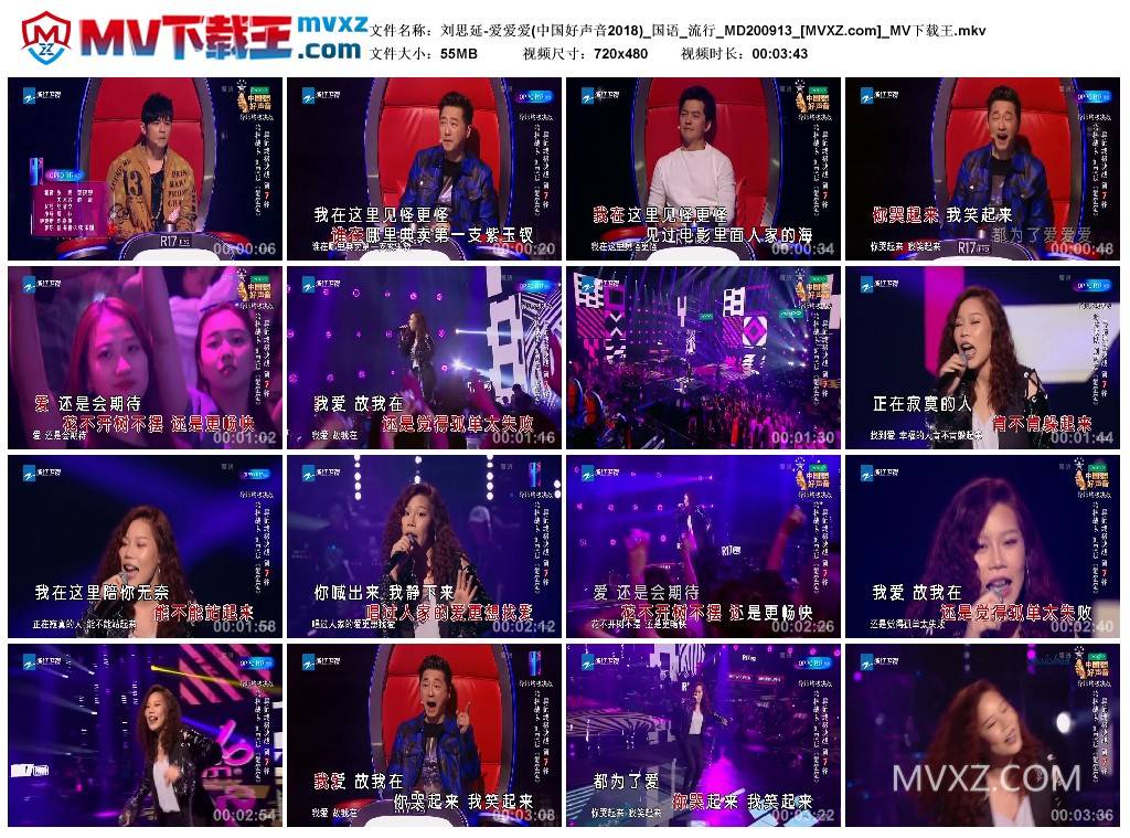 刘思延-爱爱爱(中国好声音2018)_国语_流行_MD200913